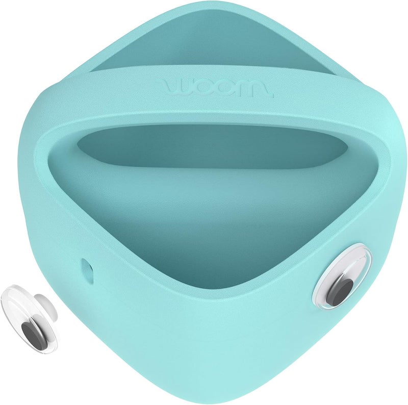 woom POP Kids Bike Basket - Lightweight BPA-Free EVA Front Handlebar Basket for Children's Bikes - Bubble Gum Blue - Image 5