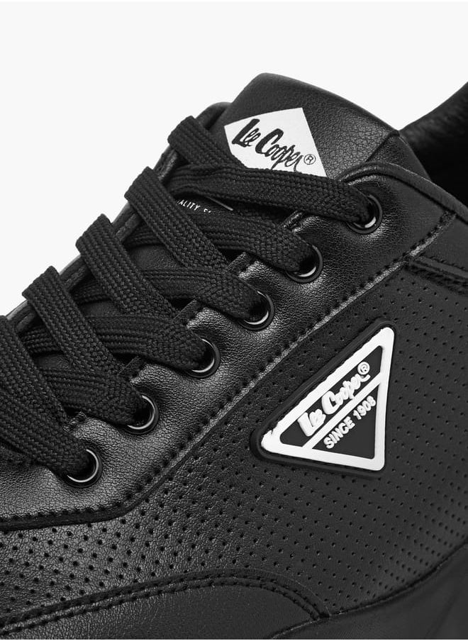 Lee Cooper - Men's Mesh Textured Shoes with Lace-Up Closure - Image 1