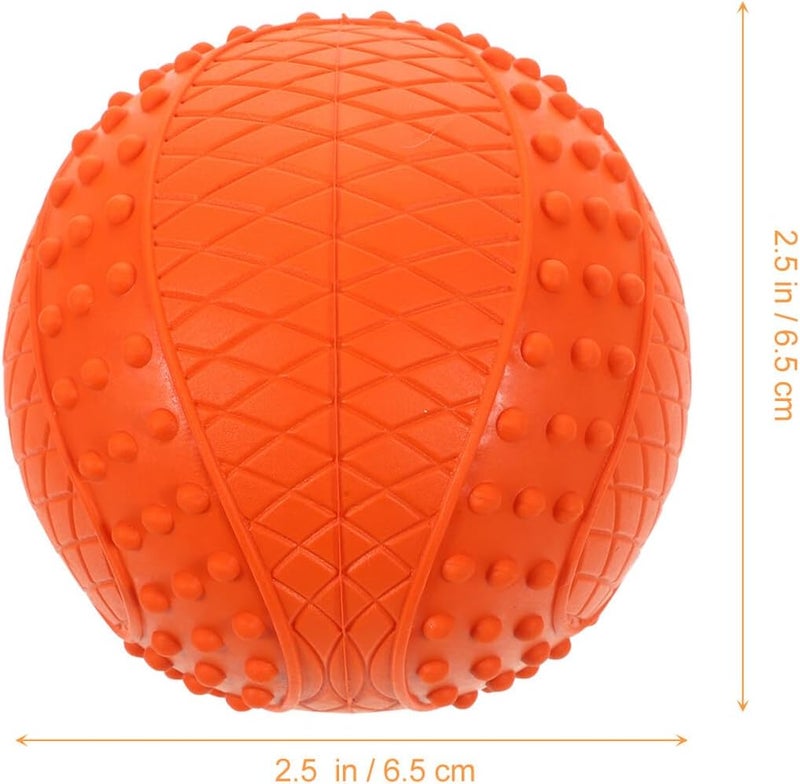 GALPADA 4pcs Rubber Dog Balls Squeaky Chew for Medium and Small Dogs Sturdy Floating Fetch Balls Interactive Play Pet Supplies - Image 2