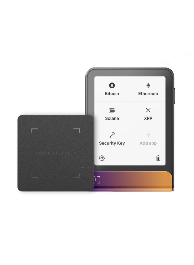 Ledger Flex Hardware Wallet | 2.84" TouchScreen + Recovery Key, Bitcoin Security, World's Safest Crypto Wallet, Bluetooth Connection, USB-C Charging, 5000+ Coins & NFT, for iOS & Android - Ferro Fuchsia - Image 1