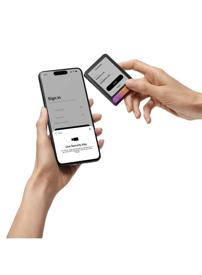 Ledger Flex Hardware Wallet | 2.84" TouchScreen + Recovery Key, Bitcoin Security, World's Safest Crypto Wallet, Bluetooth Connection, USB-C Charging, 5000+ Coins & NFT, for iOS & Android - Ferro Fuchsia - Image 4