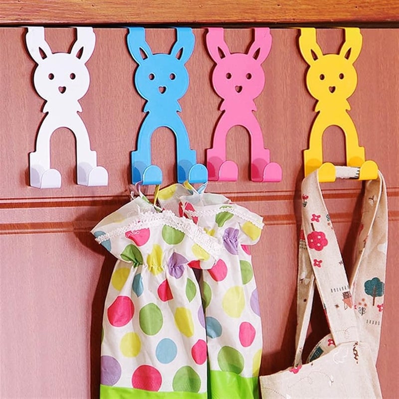 Rabbit Shape Wall Hooks Coat Rack Iron Art Door Back Hook Color D - Image 5
