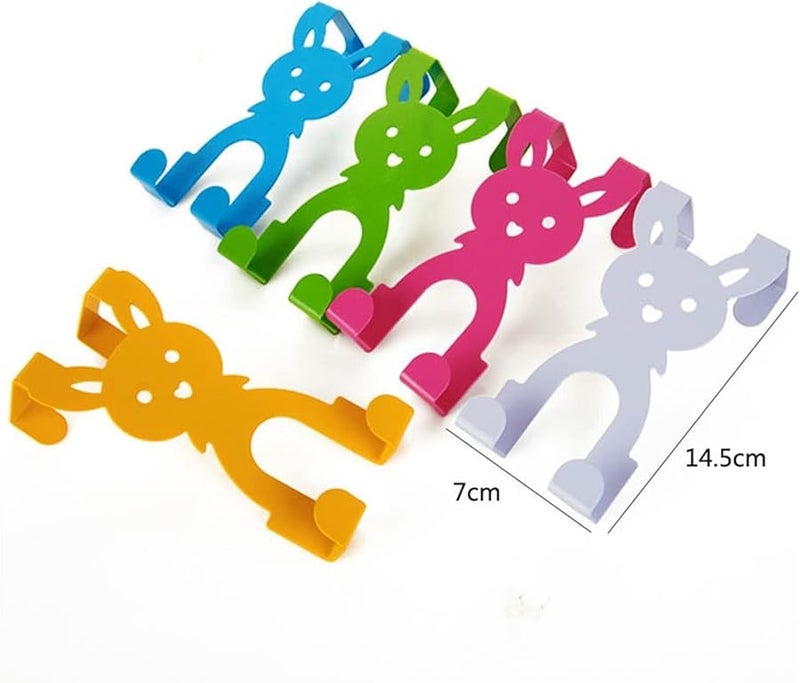 Rabbit Shape Wall Hooks Coat Rack Iron Art Door Back Hook Color D - Image 3