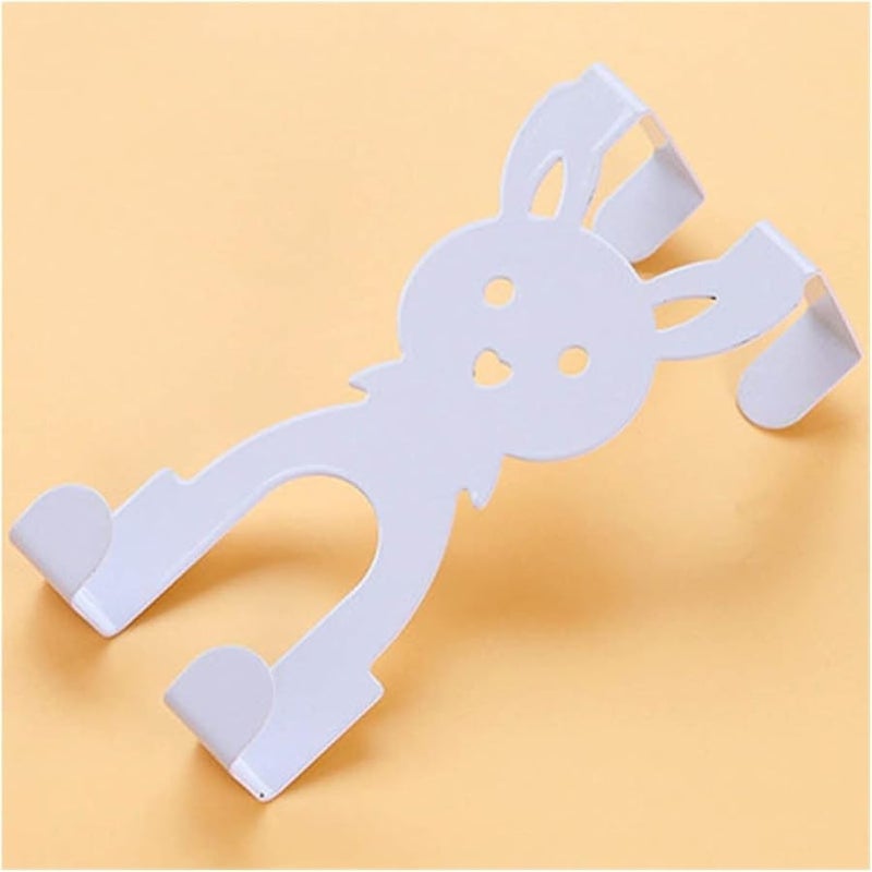 Rabbit Shape Wall Hooks Coat Rack Iron Art Door Back Hook Color D - Image 1