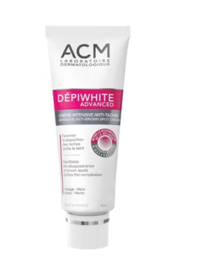 اكم لابرتوري ديرماتولوجيك كريم ACM ديبيوايت أدفانسد – مزيل مكثف للبقع الداكنة ومرطب لتفتيح البشرة، 40 مل – يقلل التصبغات ويوحد لون البشرة - Image 1