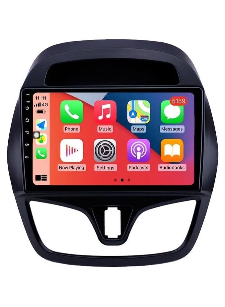 SHEZA STAR Android Car Stereo for Chevrolet Spark Beat 2015-2018 4GB RAM 32GB ROM Support Carplay, Mirror Link Wi-Fi BT, Radio GPS Navigation, 9 Inch IPS Touch Screen with AHD Camera Included - Image 1