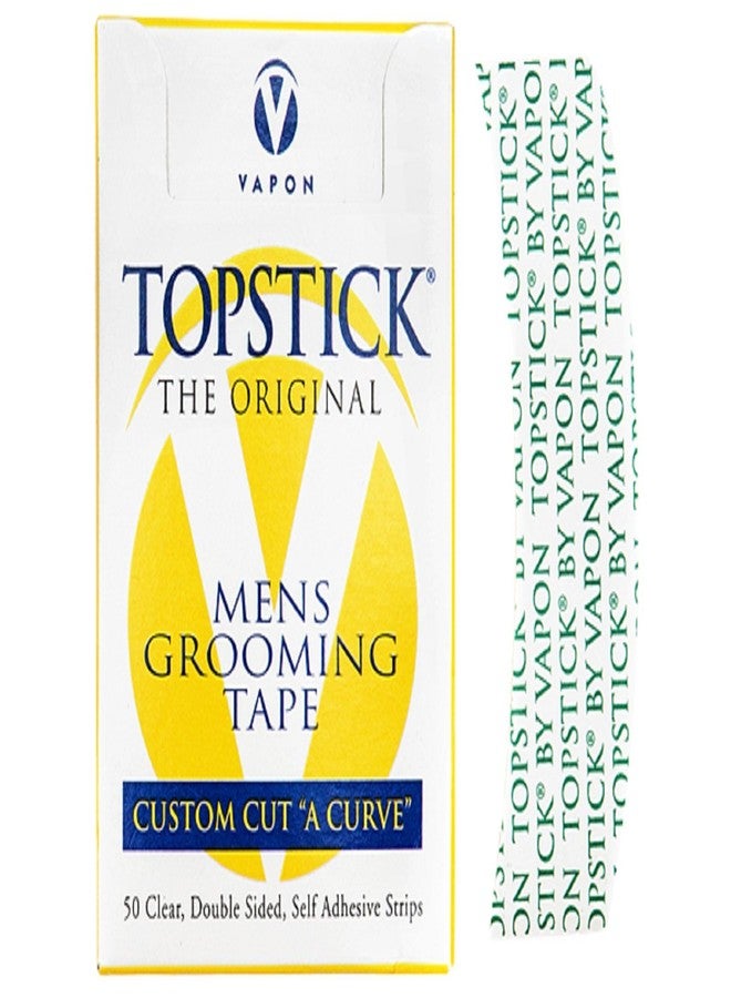 Vapon Topstick The Original Custom Cut "A Curve"Men's Grooming Tape - 50 Strips Box - Image 1