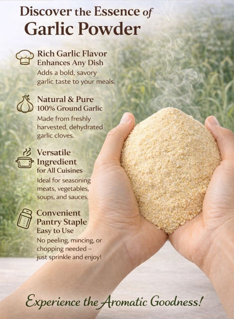 زهر مسحوق الثوم (ثوم مطحون) - مسحوق جذور الثوم النباتي الفاخر | نقي 100% من نبات الثوم المجفف (Allium Sativum) | مسحوق طبيعي نباتي للاستخدام في البستنة والزراعة واستخدامات الأعشاب. - Image 4