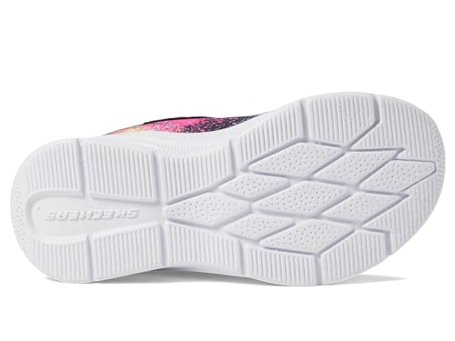 SKECHERS حذاء سنيكرز مايكروسبيك ماكس للبنات من سكيشرز، أسود/متعدد الألوان، 3، طفل صغير - Image 3