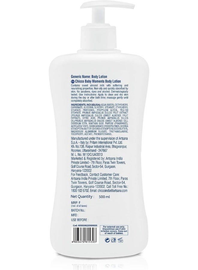 Chicco Baby Moments Body Lotion 500ml - Image 3
