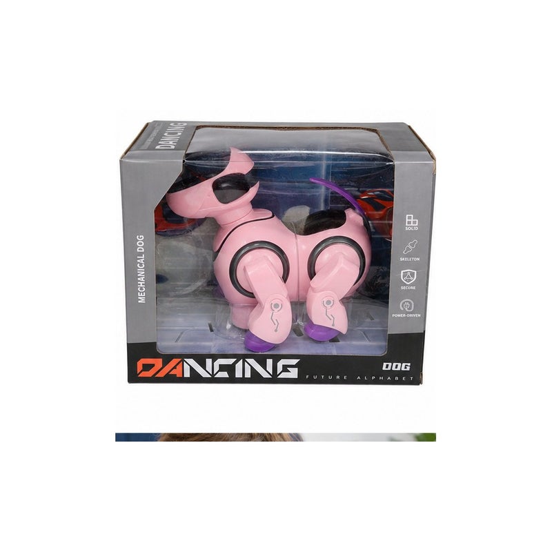 Bright Ideas | Dancing Mechanical Dog Robot Toy for Young Players, Pink, Interactive Walking Electronic Pet Puppy - Image 2