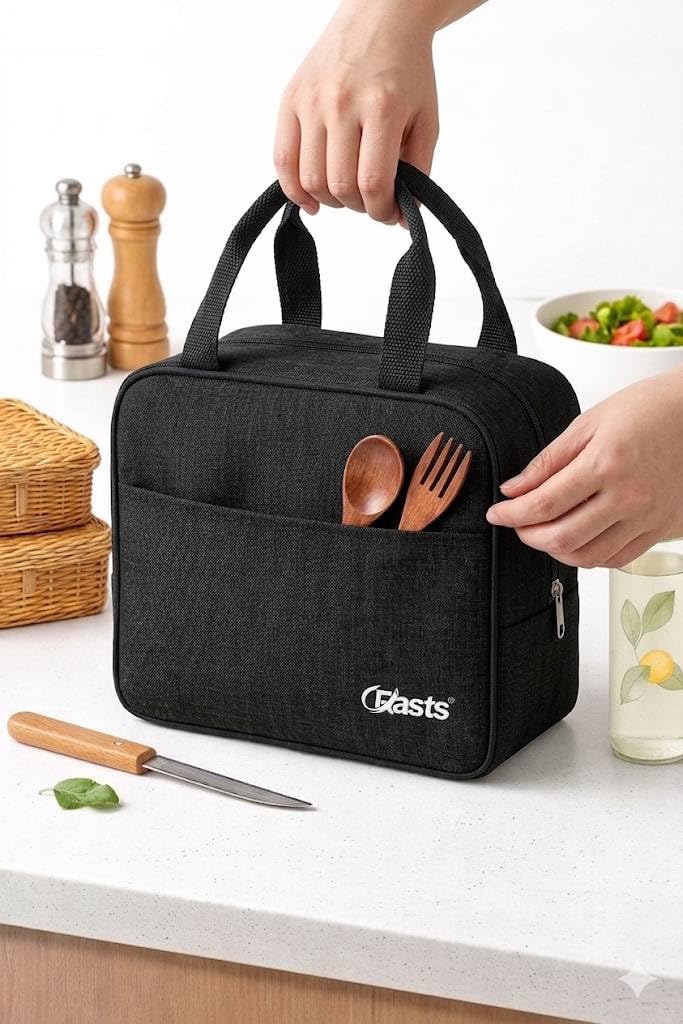 Crasts Insulated Lunch/Tiffin/Storage Bag for Men & Women – Reusable Waterproof Travel Bag for Office, College & School Lightweight Thermal Design - Image 5