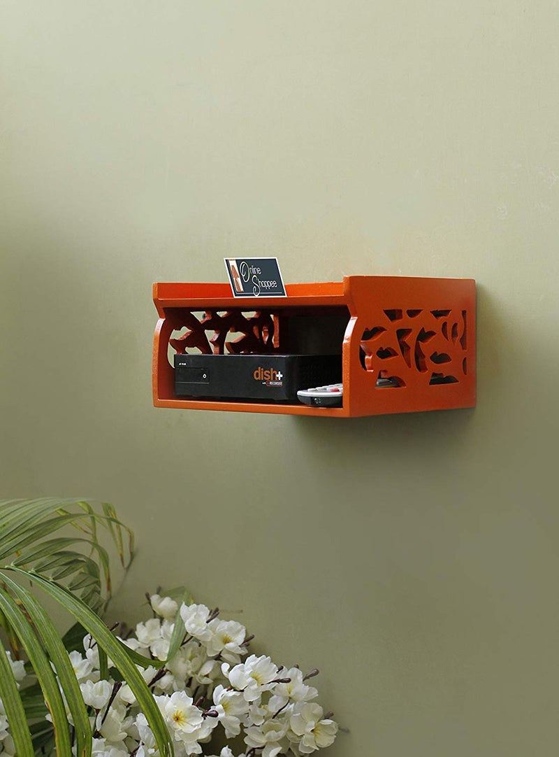 Onlineshoppee Set Top Box Wall Shelf