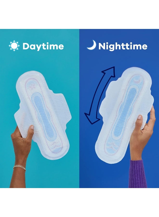 ALWAYS Ultra Thin Size 5 Extra Heavy Overnight Pads With Wings Unscented, 46 Count - Image 4