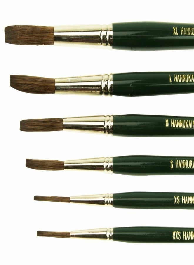 Mack Brush (6) Andrew Mack Brush Hannukaine Quill Brushes Series 79 Size XXS - XL Mixture Squirrel Taklon - Image 3