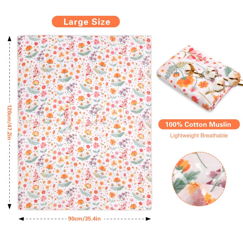 Metplus Muslin Carseat Cover for Babies,Breathable Infant Carseat Cover Lightweight Baby Carrier Cover for Girls Boys, Fit Spring Summer/Hot Days/Warm Weather - Image 3