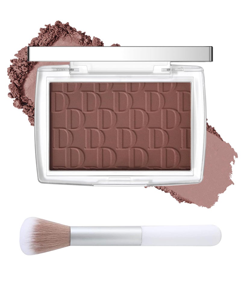 Lestpola Powder Blush Palette, Matte Powder Makeup Blush for Cheeks, Natural Glow Face Blush Contour Palette, Lightweight, Smooth, Highly Pigmented Buildable Color, Long-lasting All-Day Face Enhancing-Mahogany - Image 1