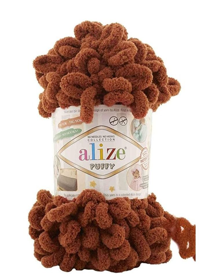 ALIZE PUFFY HAND KNITTING YARN COLOR NO.597 (PACK OF 3PCS)