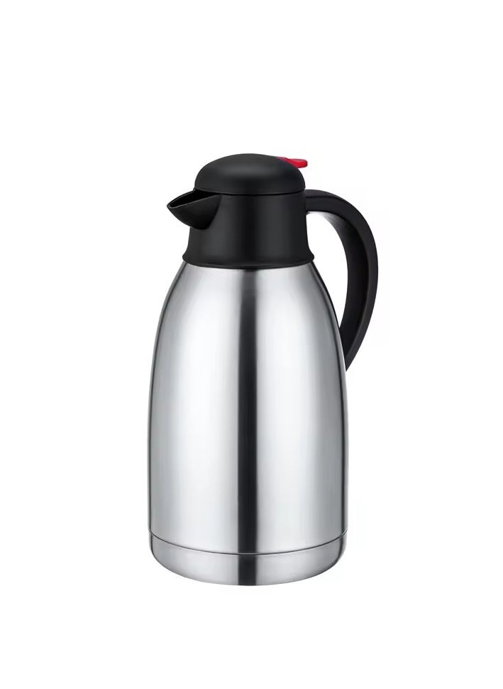 BASURRAH Thermos for tea and coffee, stainless steel, silver color  - Image 1