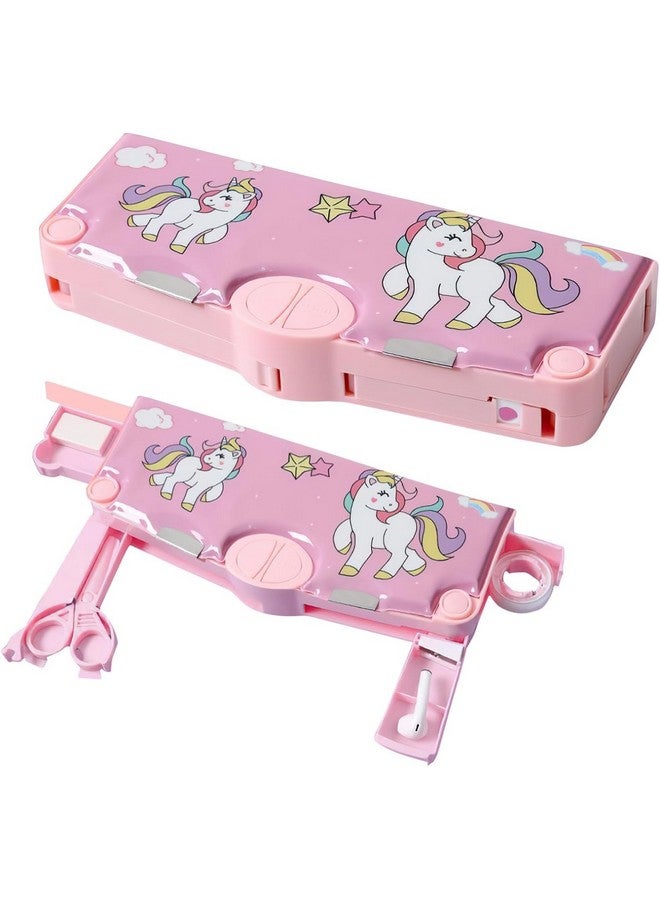 Prime Deals Multi-Functional Pencil Box For Kids, Space Pencil Box For Boys, Kids Pencil Box For Boys & Girls, Magnetic Pencil Box For Boys, Space Theme Gifts For Kids With Accessories. (Unicorn) - Image 1