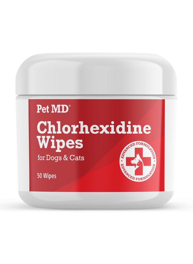 بيت إم دي مناديل Pet MD الموضعية للتنظيف - بالصبار للقطط والكلاب - 50 منديلًا - Image 1