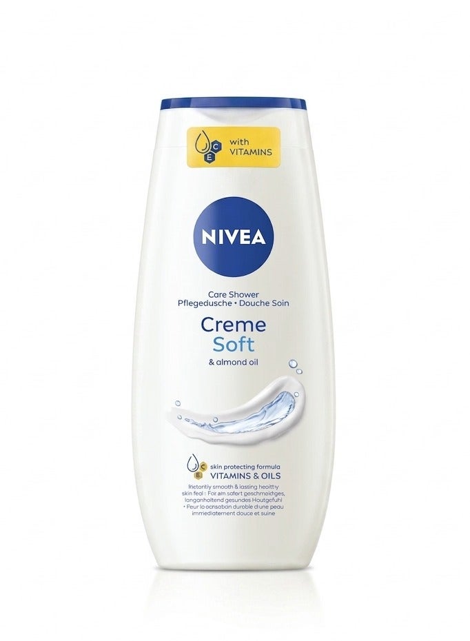 Nivea Creme Soft & almond oil Shower Cream 250ml - Image 1