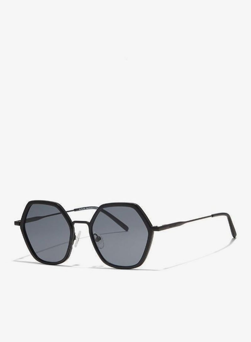 30Sundays EQUINOX,Women Sunglasses, Geometric Sunglasses, UV Protection: UV400 (Black,Gray) - Image 2