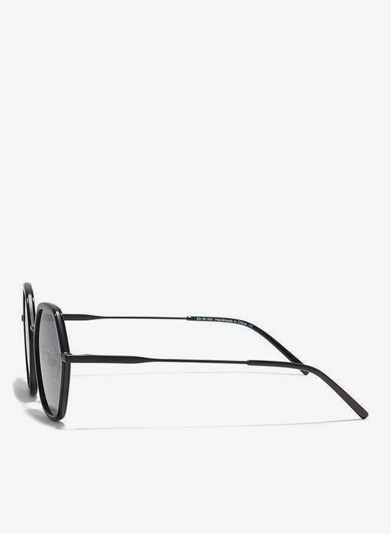 30Sundays EQUINOX,Women Sunglasses, Geometric Sunglasses, UV Protection: UV400 (Black,Gray) - Image 3