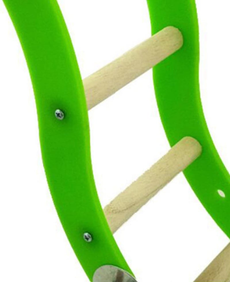 Mini Acrylic Wavy Climbing Ladder for Hamster Parrot Squirrel Cage Pet Playing Accessory in Green for Small Pets - Image 4