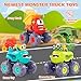 OCATO Monster Truck Toys for 1 2 3 Year Old Boy Birthday Gift Construction Toys Pull Back Cars for Toddlers 13 Baby Boy Toys Toddler Kids 1st Birthday Gifts 1 2 3 Year Old Boy Toys - Image 4