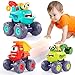 OCATO Monster Truck Toys for 1 2 3 Year Old Boy Birthday Gift Construction Toys Pull Back Cars for Toddlers 13 Baby Boy Toys Toddler Kids 1st Birthday Gifts 1 2 3 Year Old Boy Toys - Image 3