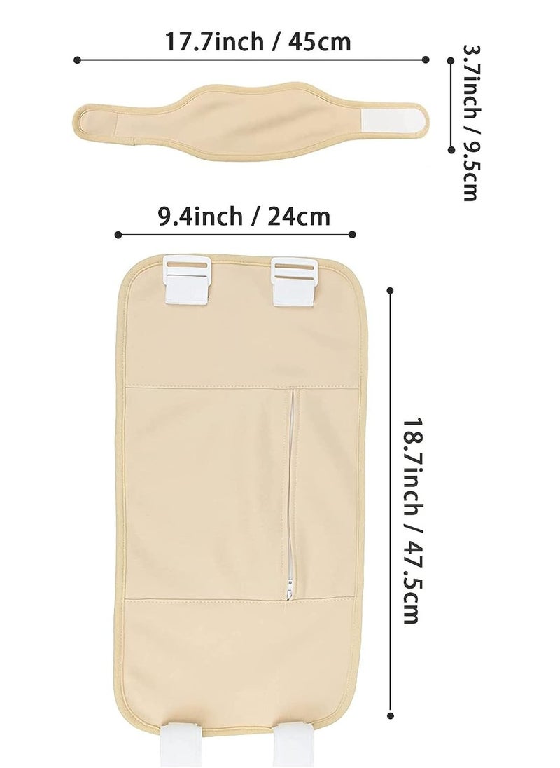 Gerenic Castor Oil Belt Wrap Waist and Neck for Liver Detox Reusable Castor Oil Pack Kit with Adjustable Strap (Oil Not Included)  - Image 2