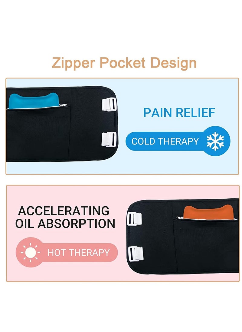 Gerenic Castor Oil Belt Wrap Waist and Neck for Liver Detox Reusable Castor Oil Pack Kit with Adjustable Strap (Oil Not Included)  - Image 4