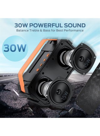 Bluetooth Speaker, Portable Bluetooth Speakers with 30W (40W Peak) Stereo Sound, Loud Bluetooth Speaker 24H Playtime Support TF Card/AUX, IPX6 Waterproof for Beach Camping Outdoor Indoor - pzsku/ZCAC99BE4F56D1BF01593Z/45/_/1687458061/051d31ab-4463-443a-9a4f-9fb088dbf2df