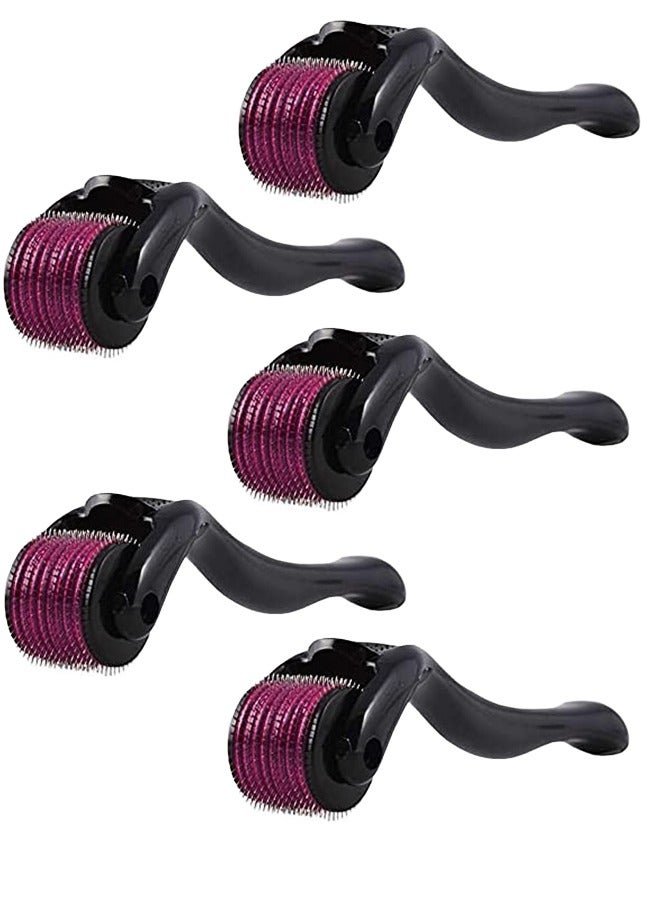 Pack Of 5 Titanium Alloy Needle Derma Roller Black 0.75mm - Image 1