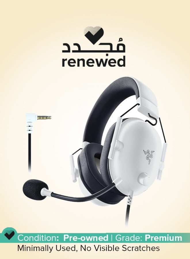 ريزر Renewed - Razer Blackshark V2 X Gaming Headset White - Image 1