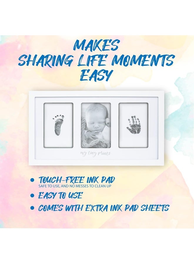 Felt Like Sharing Baby Hand and Footprint Kit, White Frame, Baby Footprint Kit - Image 4