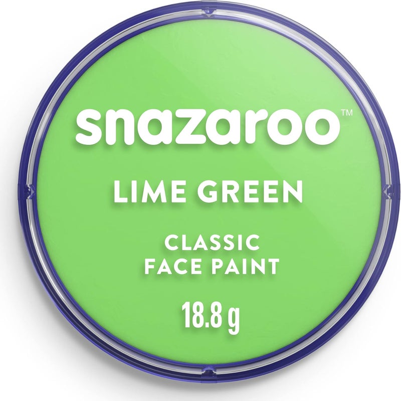 Snazaroo Classic Face Paint in Lime Green - 18.8g - Image 1