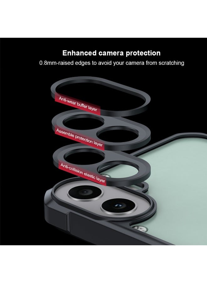 Nothing CMF Phone 1 / cmf by NOTHING Phone 1 Case Cover, Ultra-Thin Lightweight Cover Soft TPU Bumper, Acrylic Clear Back Mobile Phone Case Cover for Nothing CMF Phone 1 / cmf by NOTHING Phone 1, Black - Image 3