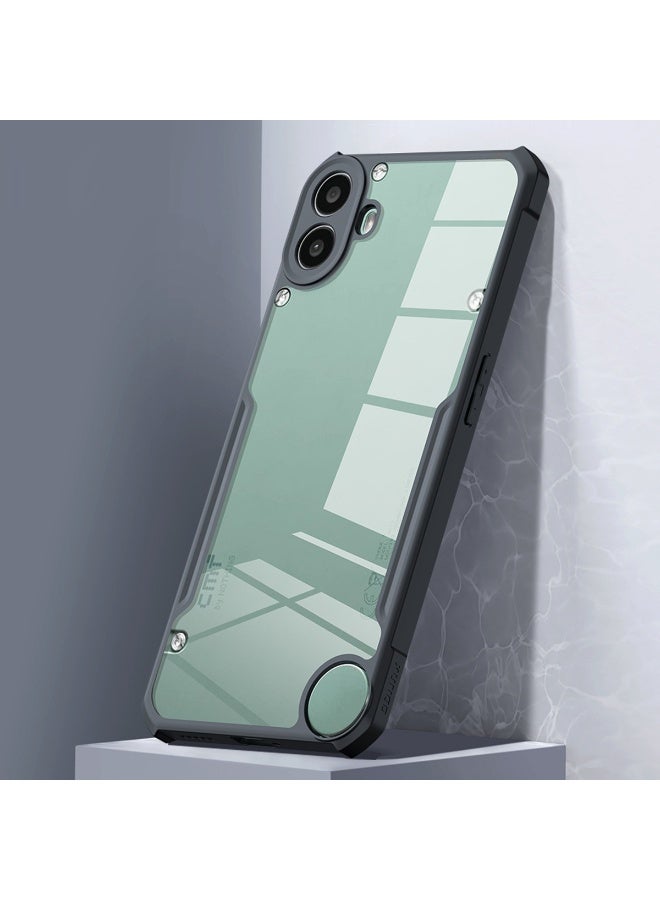 Nothing CMF Phone 1 / cmf by NOTHING Phone 1 Case Cover, Ultra-Thin Lightweight Cover Soft TPU Bumper, Acrylic Clear Back Mobile Phone Case Cover for Nothing CMF Phone 1 / cmf by NOTHING Phone 1, Black - Image 2