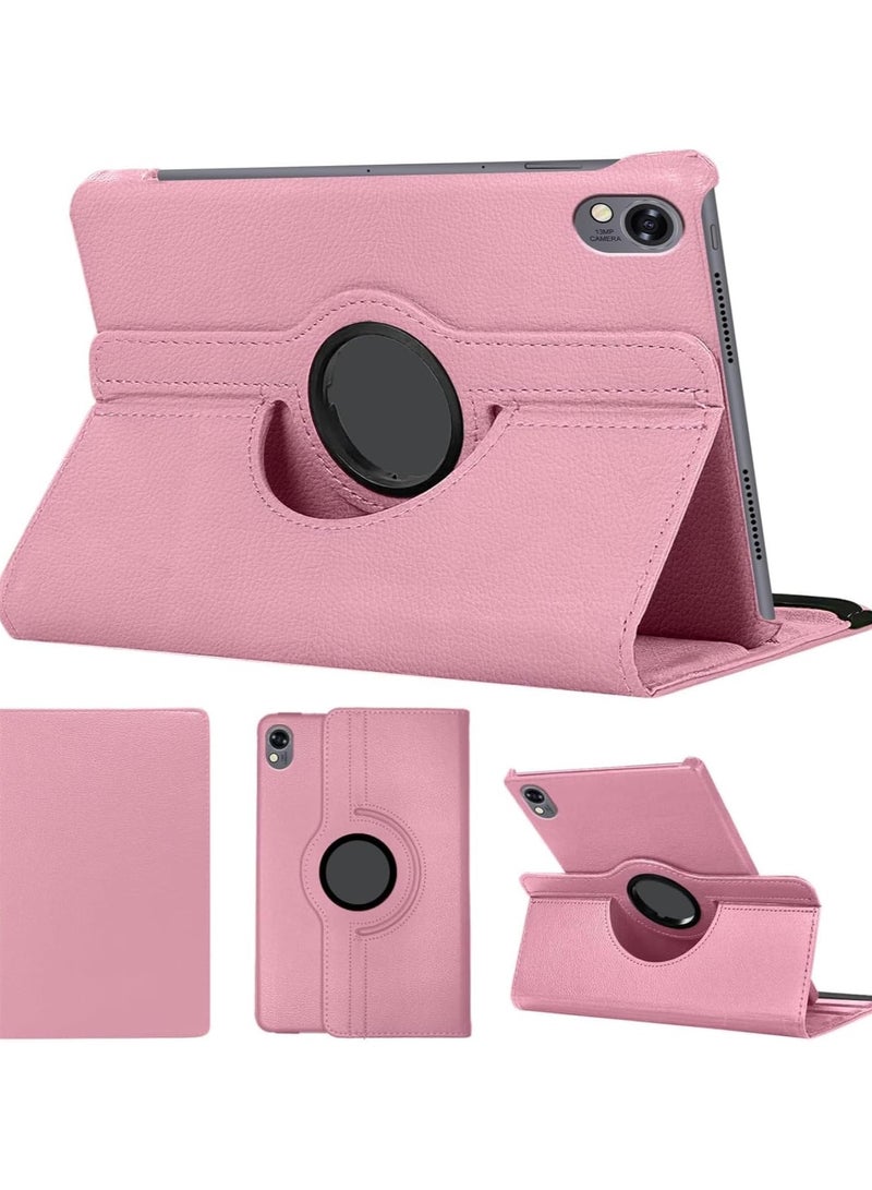 VKL Leather Case compatible with Huawei Matepad 11.5s 2024 Tablet Cover, Rotating Case Tablet PU Leather Protective Cover, Stand Multi-angle 360 Degree fit for Huawei Matepad 11.5s (Pink)