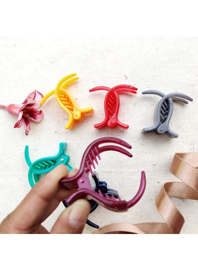 ادفانسد إستور مشابك شعر على شكل فراشة صغيرة الحجم ومتعددة الألوان من advancedestore مصنوعة من مادة معدنية مستوردة للنساء بتصميم حسب المتوفر (عبوة من 4 قطع) | مشابك شعر - Image 2