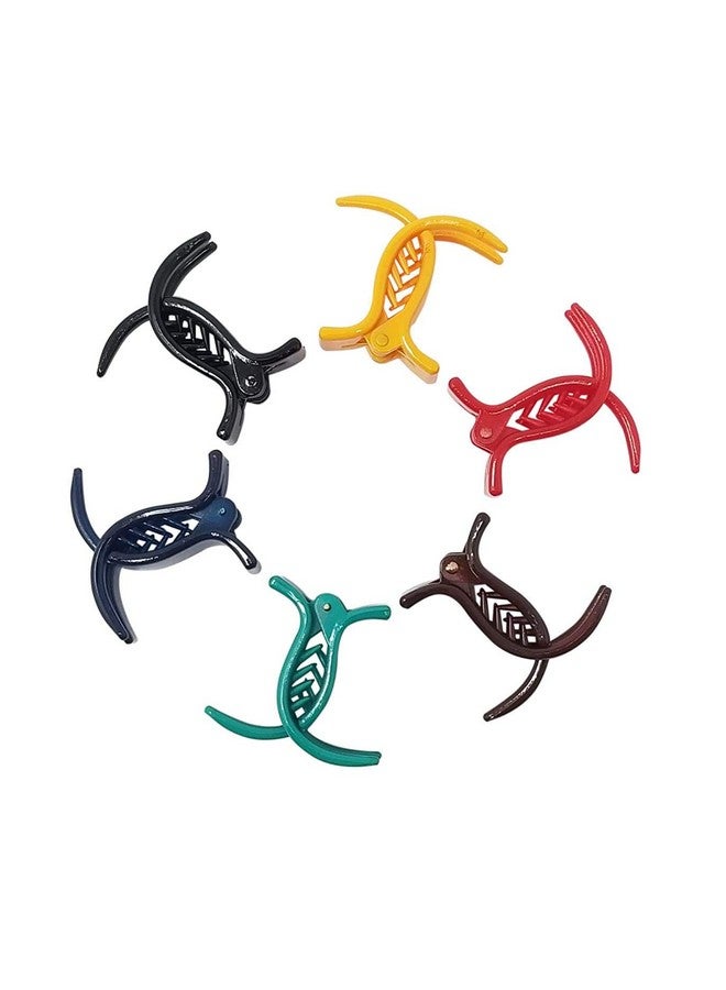 ادفانسد إستور مشابك شعر على شكل فراشة صغيرة الحجم ومتعددة الألوان من advancedestore مصنوعة من مادة معدنية مستوردة للنساء بتصميم حسب المتوفر (عبوة من 4 قطع) | مشابك شعر - Image 4