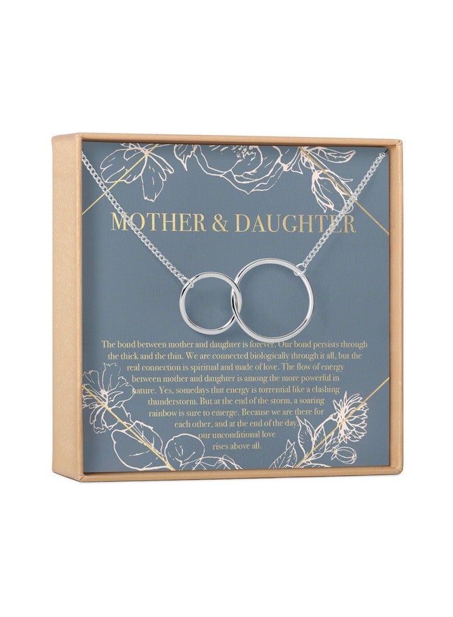 Dear Ava Mother Daughter Gift Necklace Mother'S Day Gift Gifts For Mom Mom Necklace 2 Interlocking Circles (Silverplatedbrass Na) - Image 1