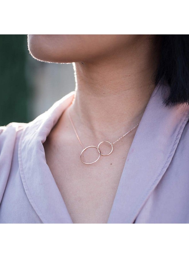 Dear Ava Mother Daughter Gift Necklace Mother'S Day Gift Gifts For Mom Mom Necklace 2 Interlocking Circles (Silverplatedbrass Na) - Image 5