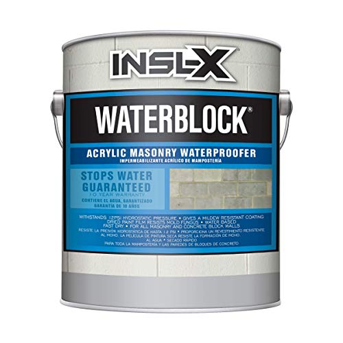 INSL-X WaterBlock Acrylic Masonry Waterproofer Paint, White, 1 Gallon - Image 1