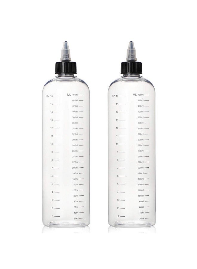 سيج بيوتي زجاجات صبغة شعر Segbeauty سعة 16.9 أونصة، زجاجة ضغط ملونة للشعر بغطاء علوي ملتوي مع مقياس متدرج، قطعتان سعة 500 مل قابلة لإعادة التعبئة وأداة صبغ شفافة - Image 1