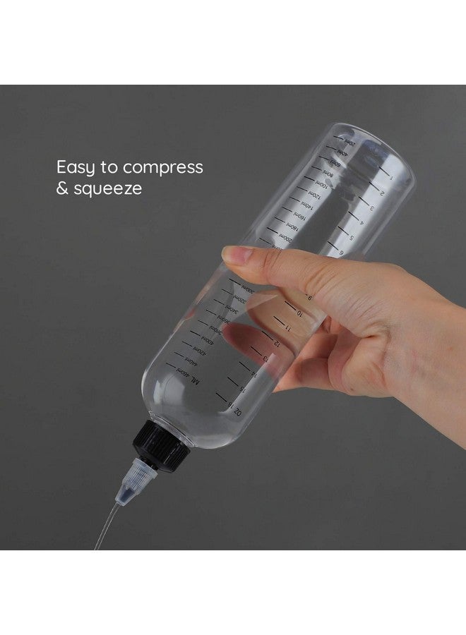 سيج بيوتي زجاجات صبغة شعر Segbeauty سعة 16.9 أونصة، زجاجة ضغط ملونة للشعر بغطاء علوي ملتوي مع مقياس متدرج، قطعتان سعة 500 مل قابلة لإعادة التعبئة وأداة صبغ شفافة - Image 5