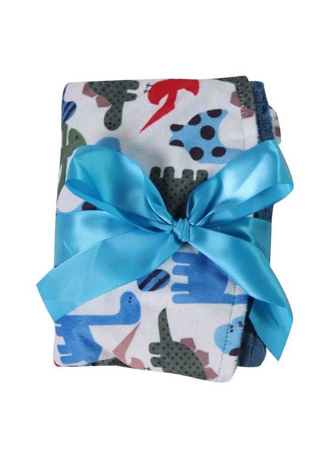 Snuggle Stuffs Boys Dot Poncho Blue Dinosaurs - Image 3