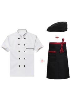NIBEMINENT Chef Jacket Western Restaurant Chef Uniform Double Breasted Bakery Cafe Cooking Clothes Hotel Staff Wear  - Image 1